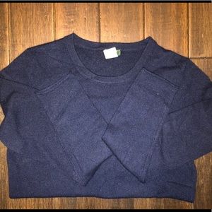 Navy J.Crew 100% cashmere sweater